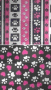 pawprint background, pink,white and black