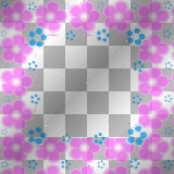 Pink Blue flower frame
