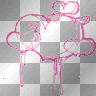 heart pink paint
