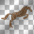 jumping brown horse!