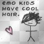 emo cool hair