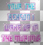 you are...