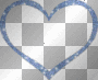 blue glitter heart