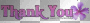 Purple thank you