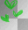 blue and green hearts
