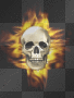 flamin' skull