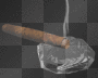 cigar and ashtray