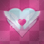 pink heart wid wings pink heart wid wings