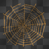 Orange Spider Web