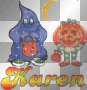 ghost & pumpkin Karen tag ghost & pumpkin Karen tag