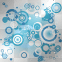blue circles background