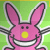 small happy bunny