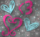 Pink & Blue Hearts