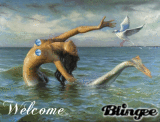 welcoming mermaid