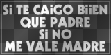 SI TE CAIGO BIEN QUE PADRE