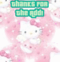 Hello Kitty Thanks For The Add