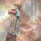 Shanks and Luffy