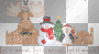 Let it Snow Snowman Reindeer Penguin