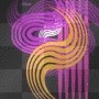 Abstract Orange & Purple & Pink