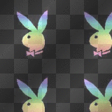 Rainbow Playboy Bunny
