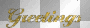 Greetings-Gold Glitter