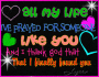 like you