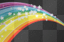 stars and rainbow