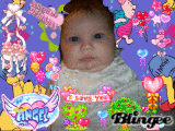 angel with hearts