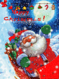 snowy santa