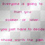 getting hurt