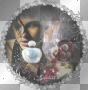 diamond oval frame