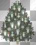 white trimmed glitter Cjristmas Tree
