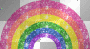 Gliter rainbow