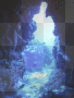 An underwater cave