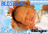 Baby Boy with Ribbons