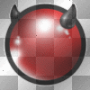 Red and Black Evil ball