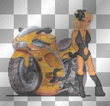 Motorcycle Girl Doll