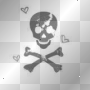 skull and heard
