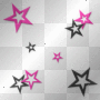 pink and black stars