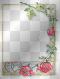 rose and heart border