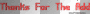 thanks for the add