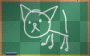 cat chalkboard