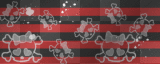 Red & Black Stripe Skull BG