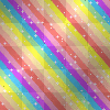 Rainbow Stripes Glitter