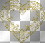 gold glitter heart