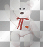 white teddy bear