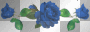 Blue Roses Divider