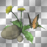 flowers and butterfly