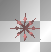 red snowflake