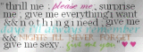 give me you